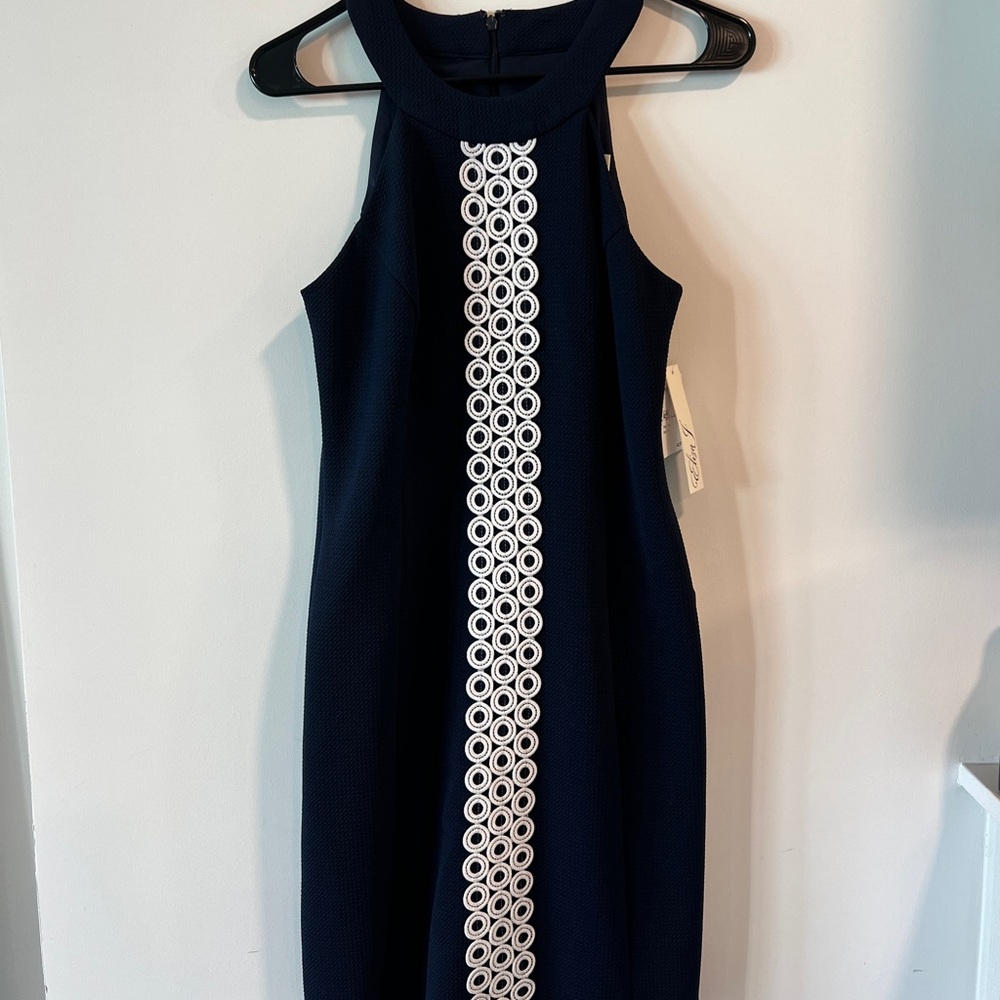 NWT: Nordstrom Rack Navy Dress, Size 4, Business Casual